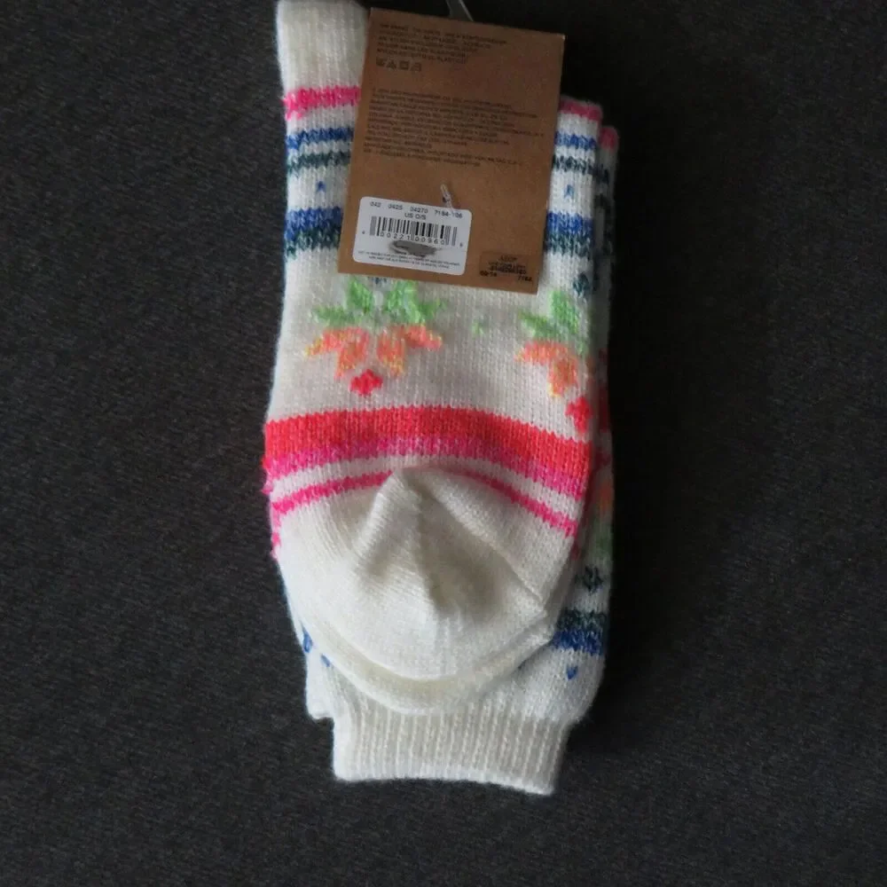 American Eagle Multicolored Cozy Knit Fair Isle Print Women's Socks